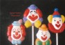 3508 Clown Face Head Chocolate or Hard Candy Lollipop Mold
